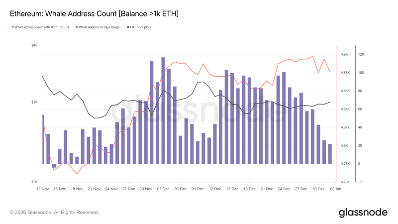 Курс Ethereum превысил $3000 при низком спросе крупных игроков